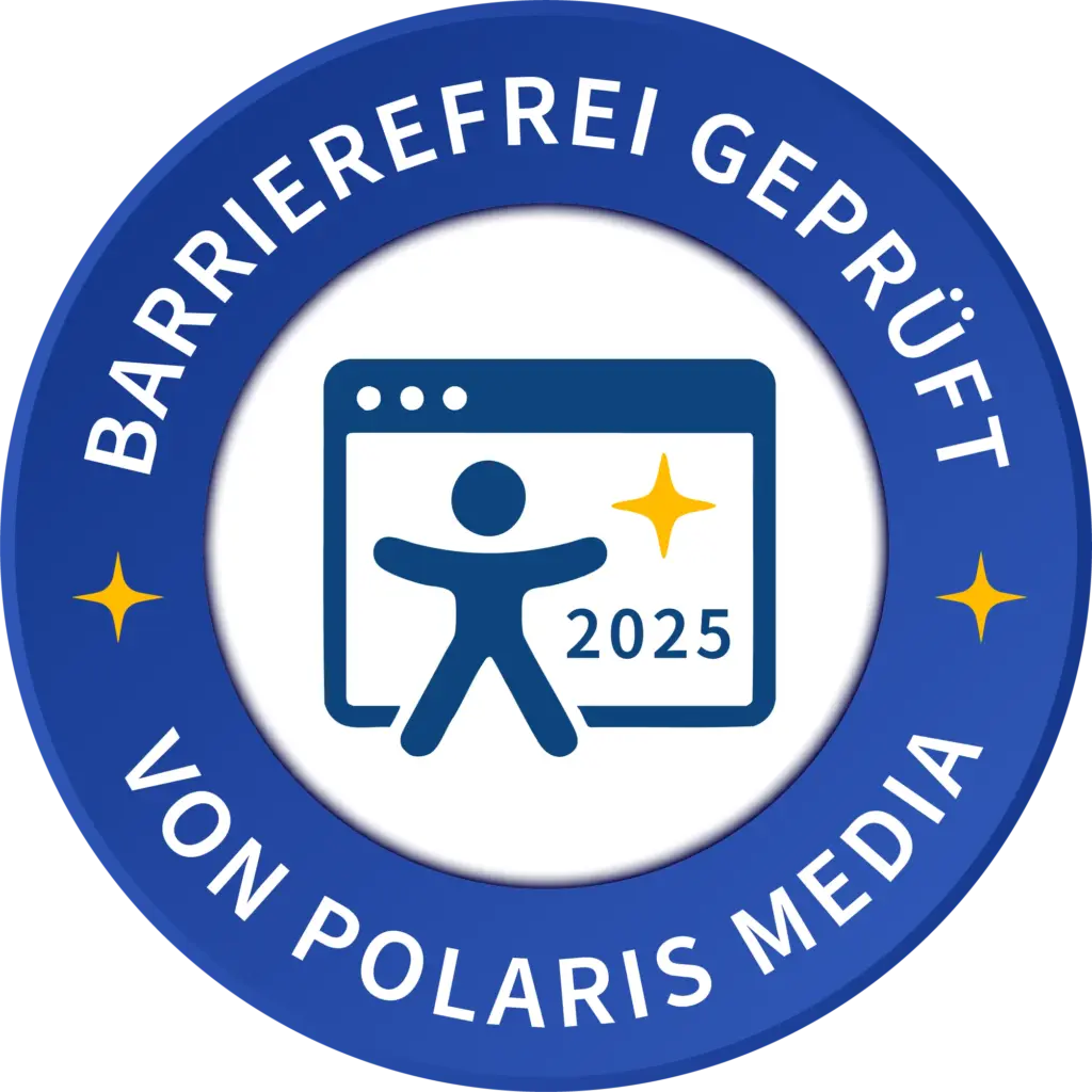 Barrierefrei geprüft von Polaris Media